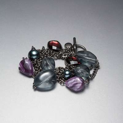 Light Hematite Bracelet, Hematite, medium