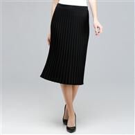 Pleated Skirt., Black, medium