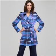 Trench Coat, Blue Fox Multi, medium