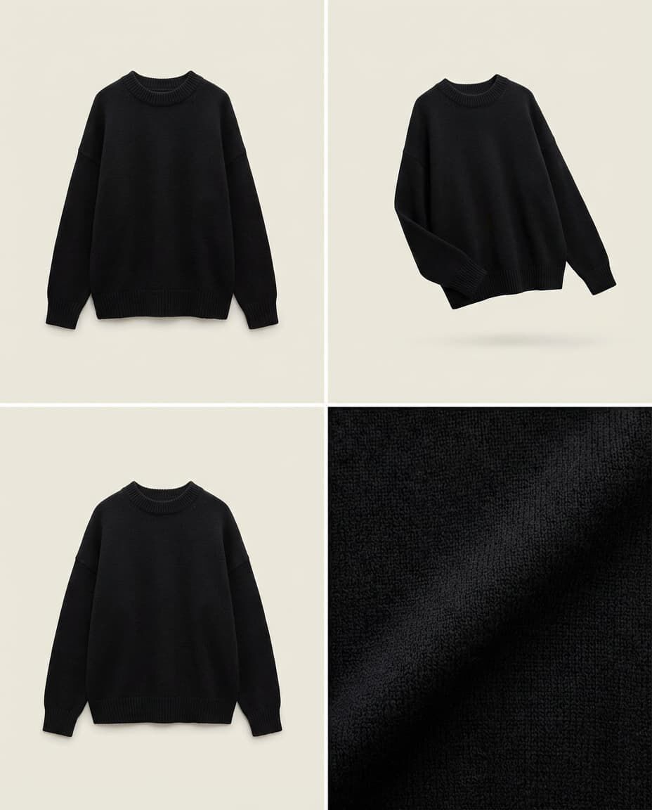 Evening Clutch, Black, medium