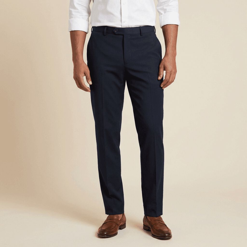 Tailored Trousers, Navy, medium