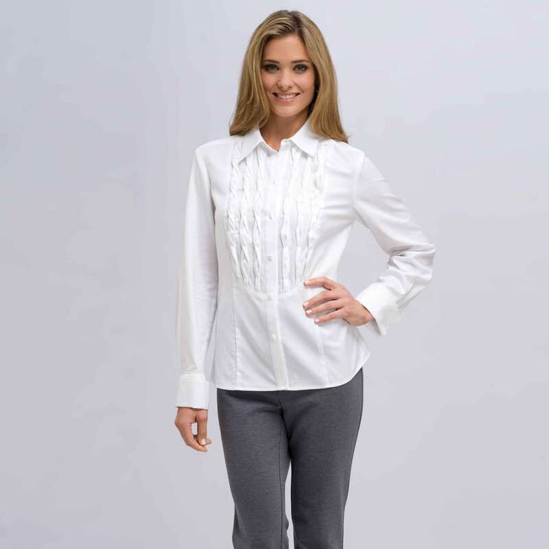 Long Sleeve Shirt With Twist Detail, , large