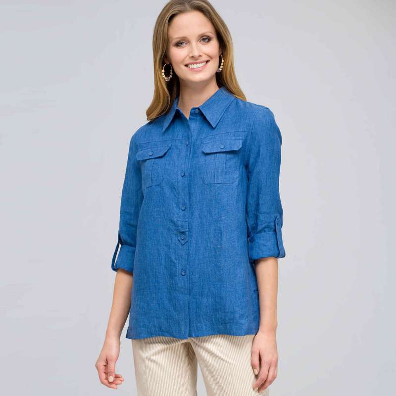 Denim Shirt Jacket, , large