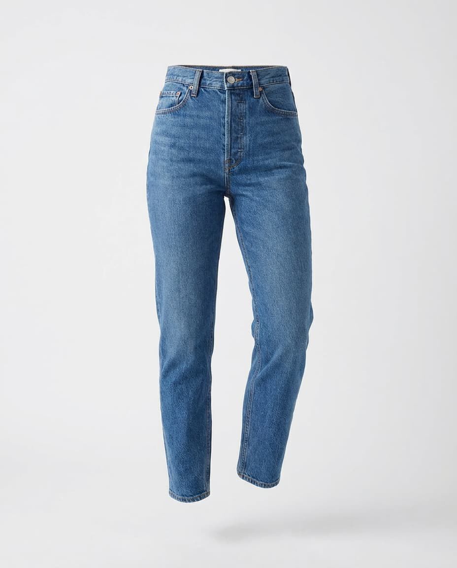 High Waist Jeans, Blue, medium