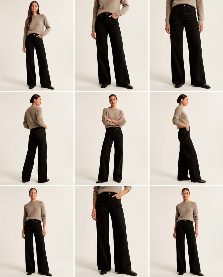 Wide Leg Trousers, , small