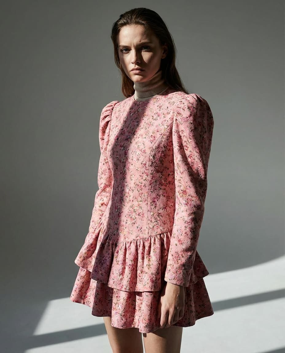 Girls Floral Dress, , small