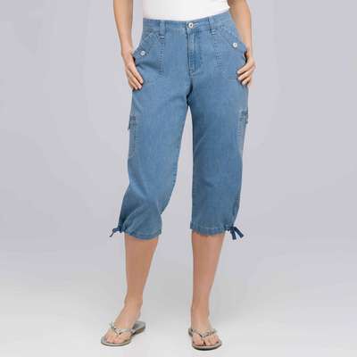 Classic Capri with Button Detail, Classic, medium