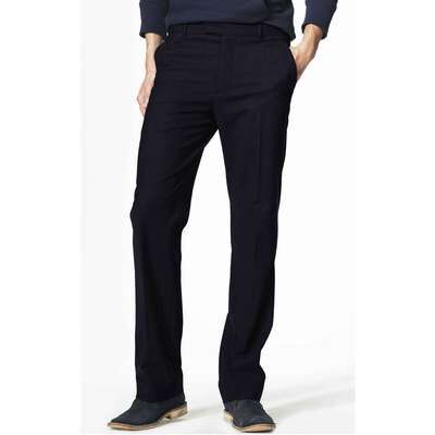 Basic Leg Trousers, Navy, medium