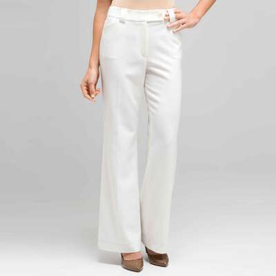 Wide Leg Pant, Sugar, medium