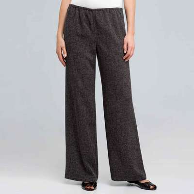 Pull On Neutral Pant, Black & Sugar, medium