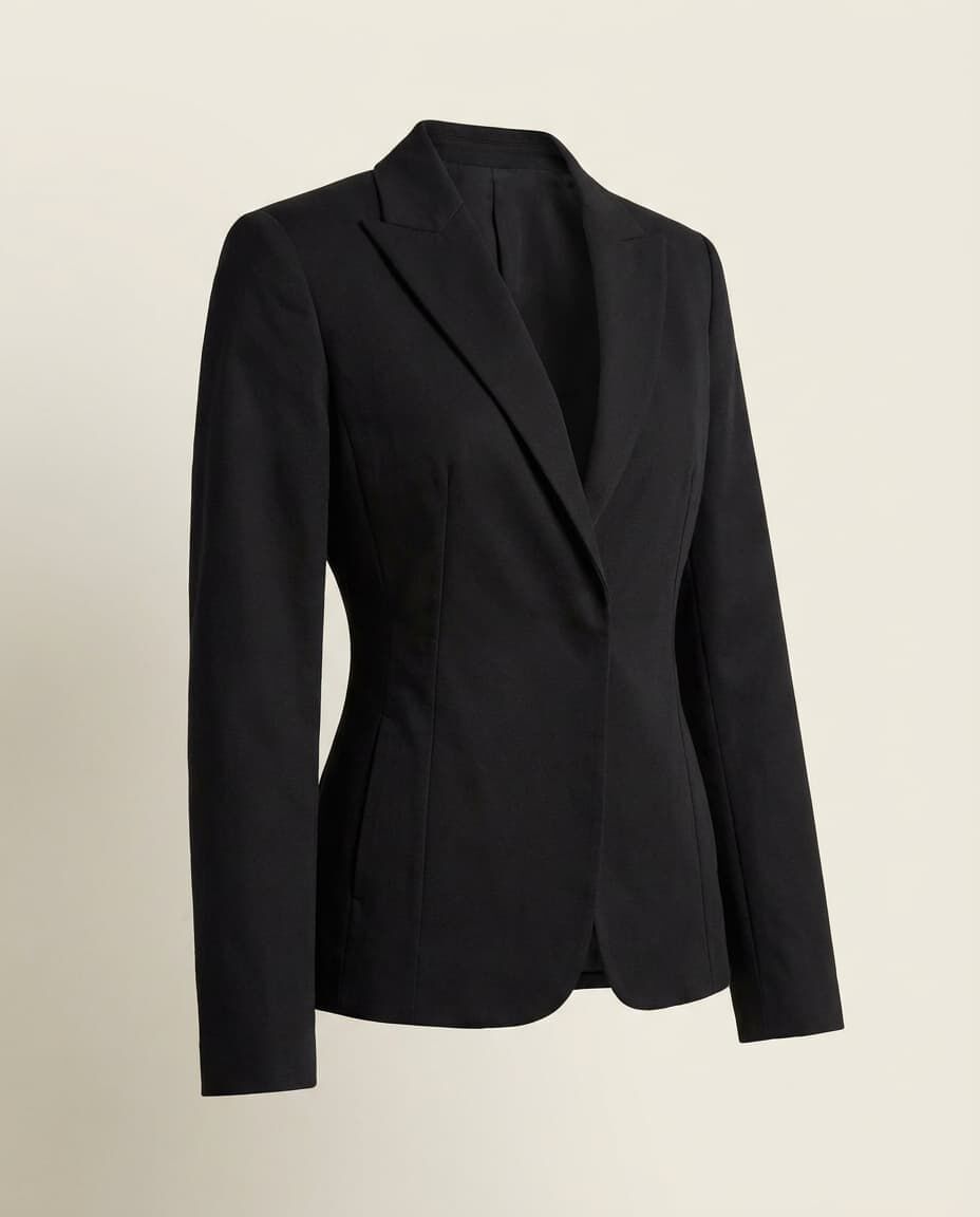 Oversized Blazer, Black, medium