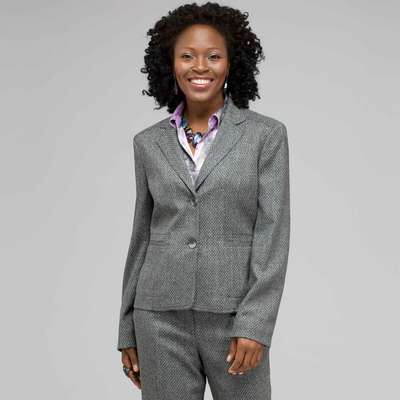 2 Button Pocket Jacket, Zinc Multi, medium