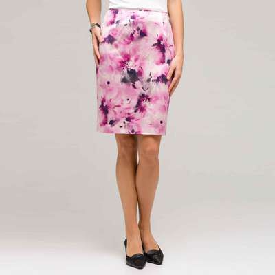 Floral Slim Skirt, Tulip Multi, medium