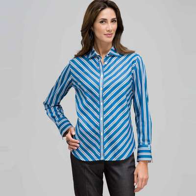 Striped Shirt, Royal Multi, medium