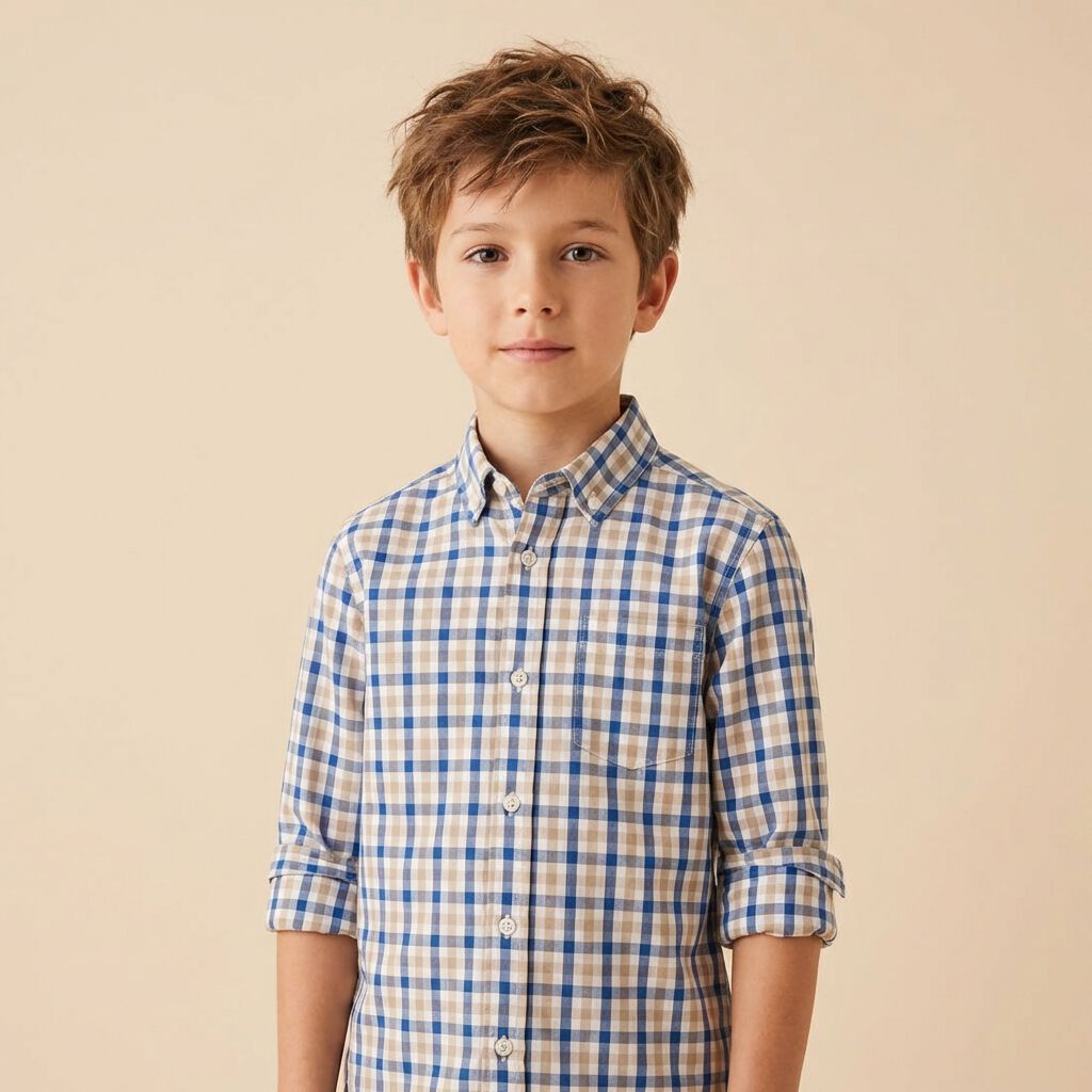 Boys Check Shirt, , medium