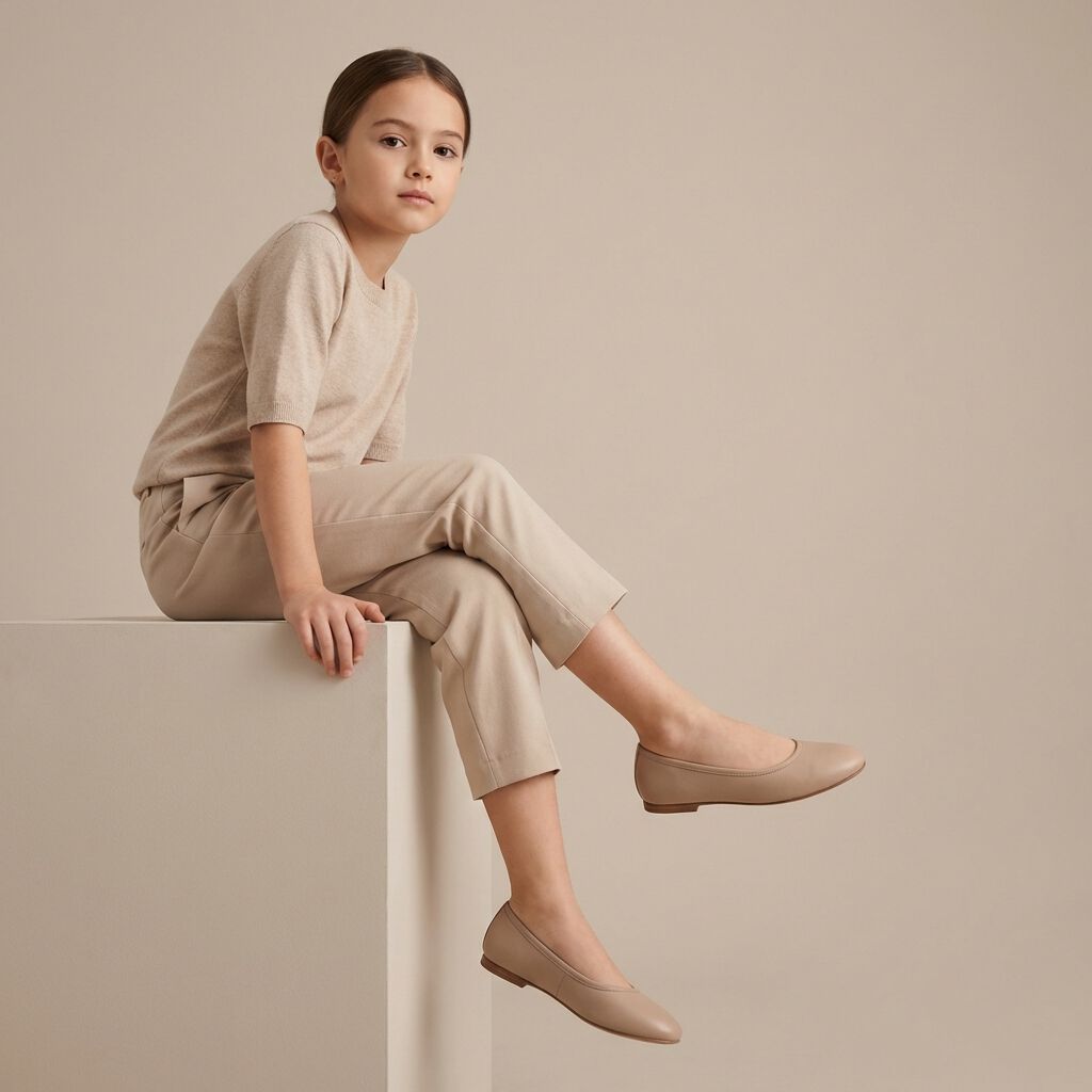 Girls Ballet Flats, , medium