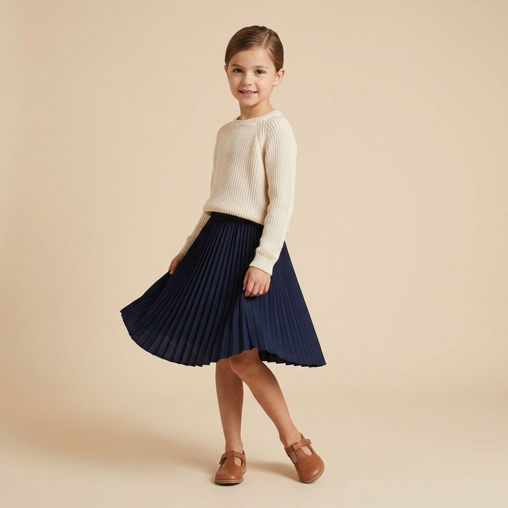 Girls Pleated Skirt, , medium