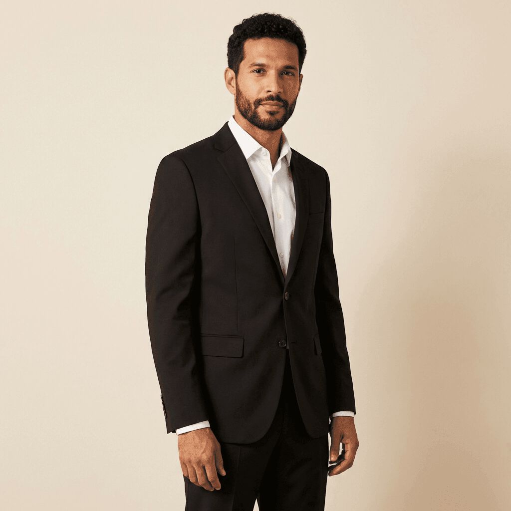 Tailored Blazer, Navy, medium