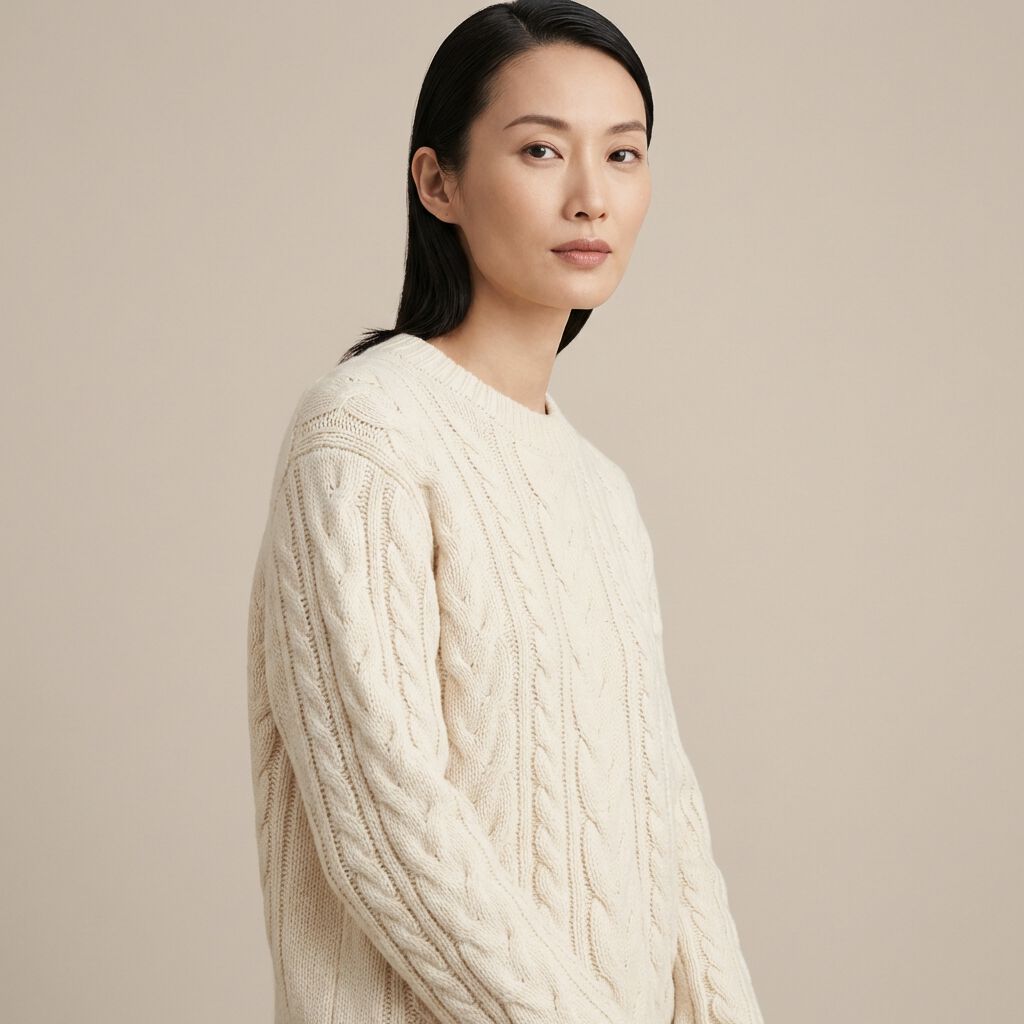 Cable Knit Sweater, , medium