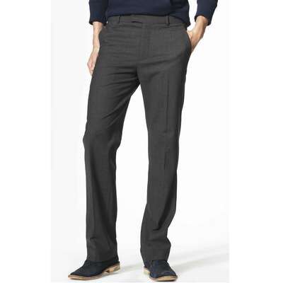 Basic Leg Trousers, Grey, medium