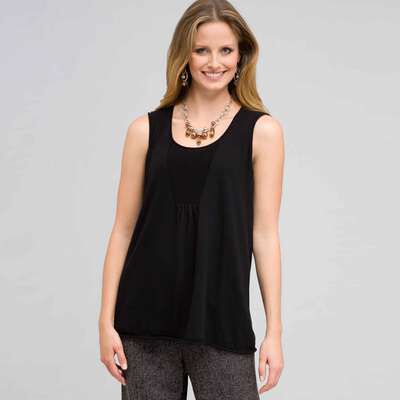 Swing Tank, Black, medium