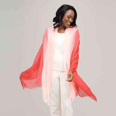 Multi Color Scarf, Green, medium