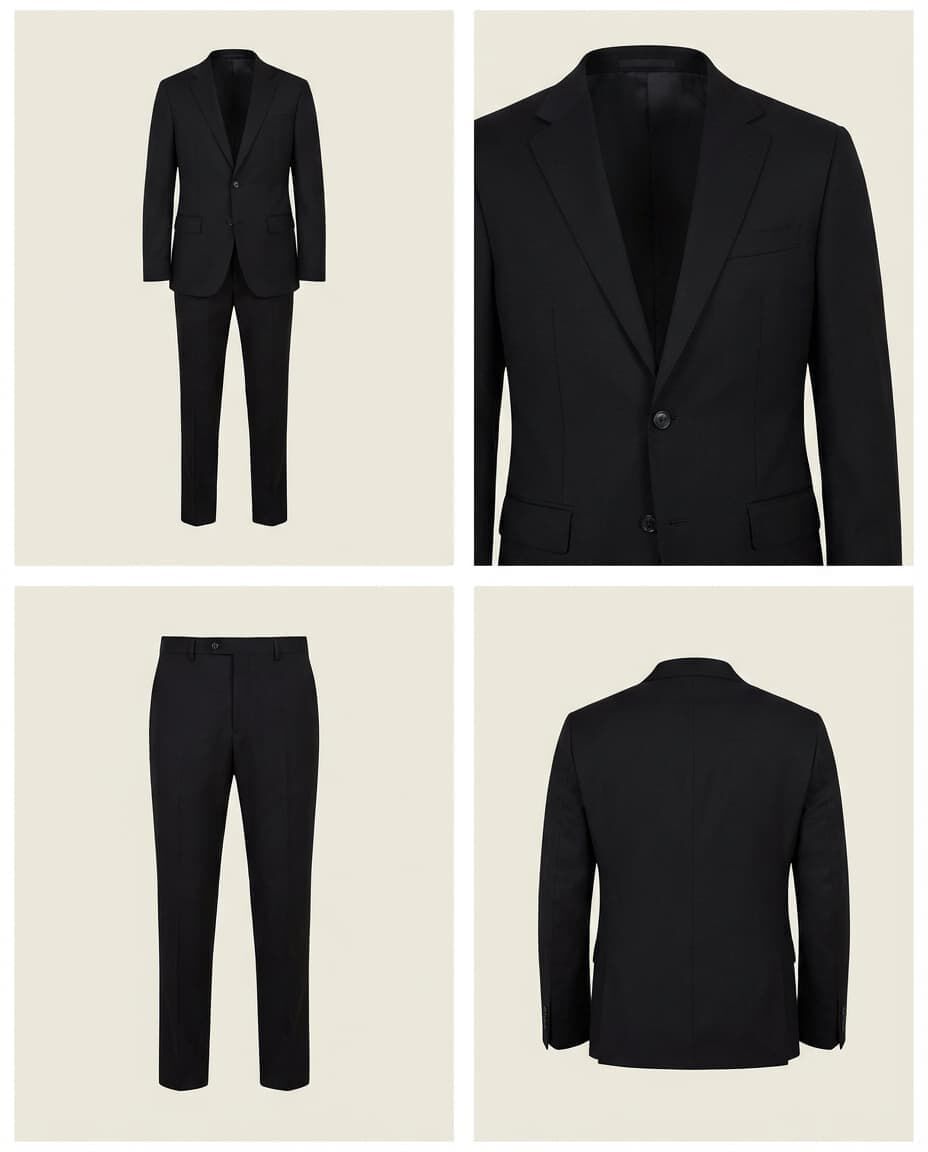 Long Sleeve Polo, Navy, medium