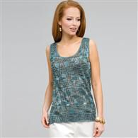 Sleeveless Shell, Multi, medium