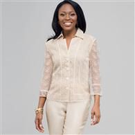 Floral Print Shirt Jacket., Ivory Multi, medium