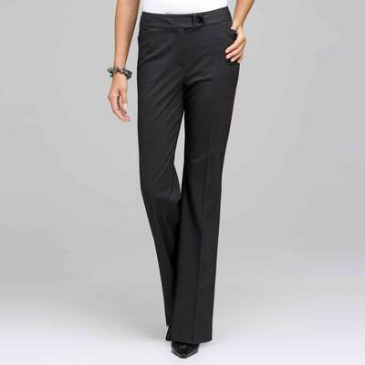 Bootleg Trouser, Black & Sugar, medium