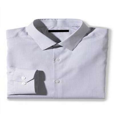Modern Striped Dress Shirt, Blue, medium