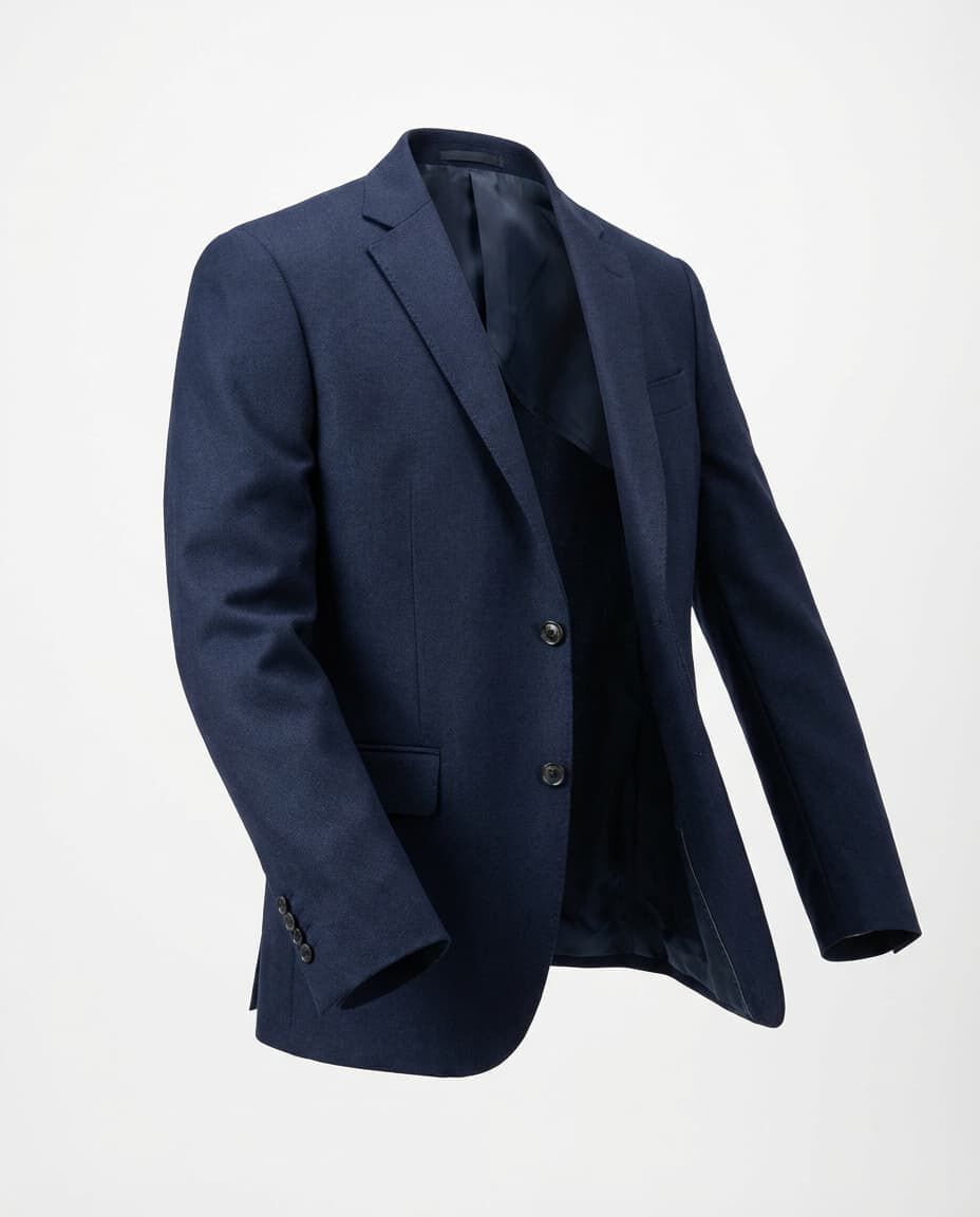 Wool Overcoat, Navy, medium