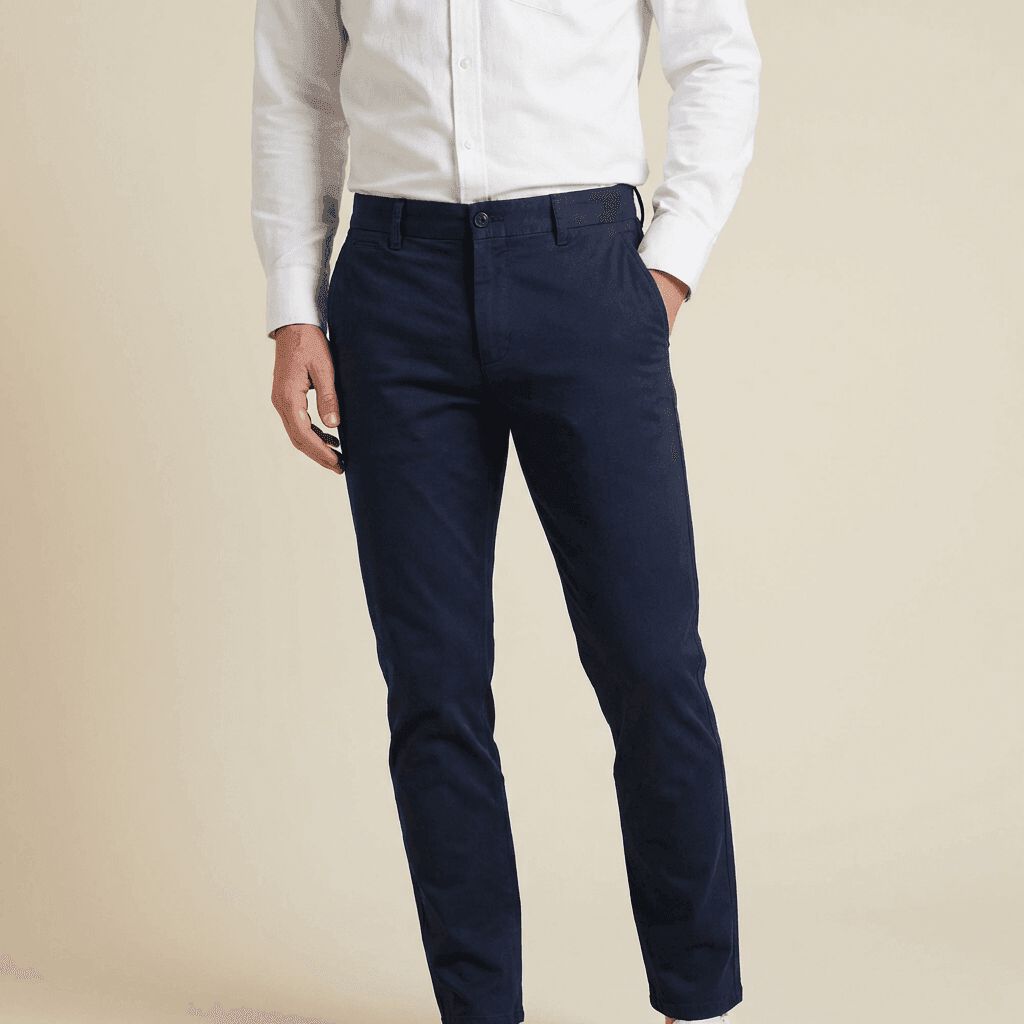 Slim Chinos, Navy, medium