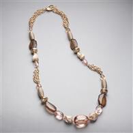 Pink and Brown Slip On, Gold, medium