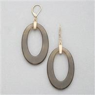 Dangle Hoop Earring, Gold, medium