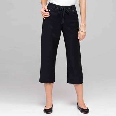 Classic Crop Pant, Black, medium