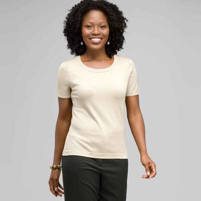 Short Sleeve Shell, Chino, medium