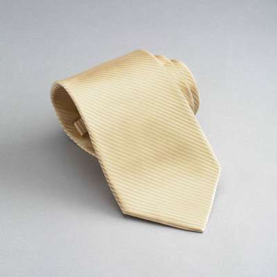Solid Silk Tie, Yellow, medium